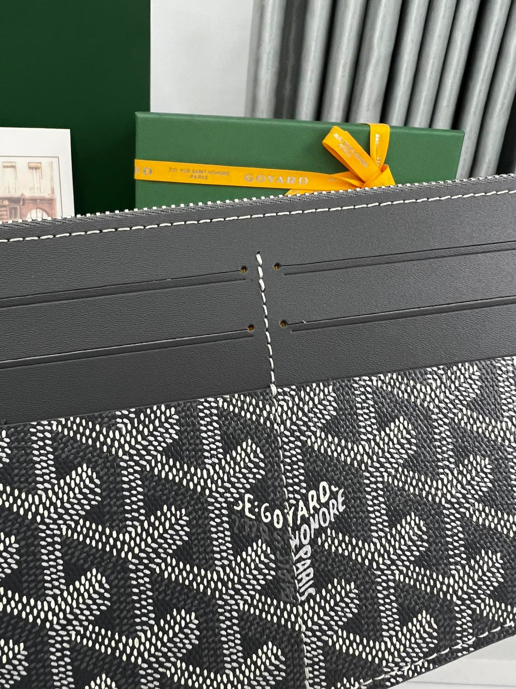 INSERT LOUISE 21 IN GREY GOYARDINE CANVAS