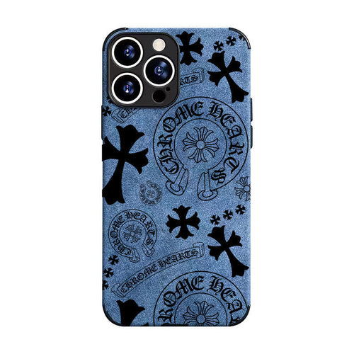 Chrome Heart  Leather iPhone Case