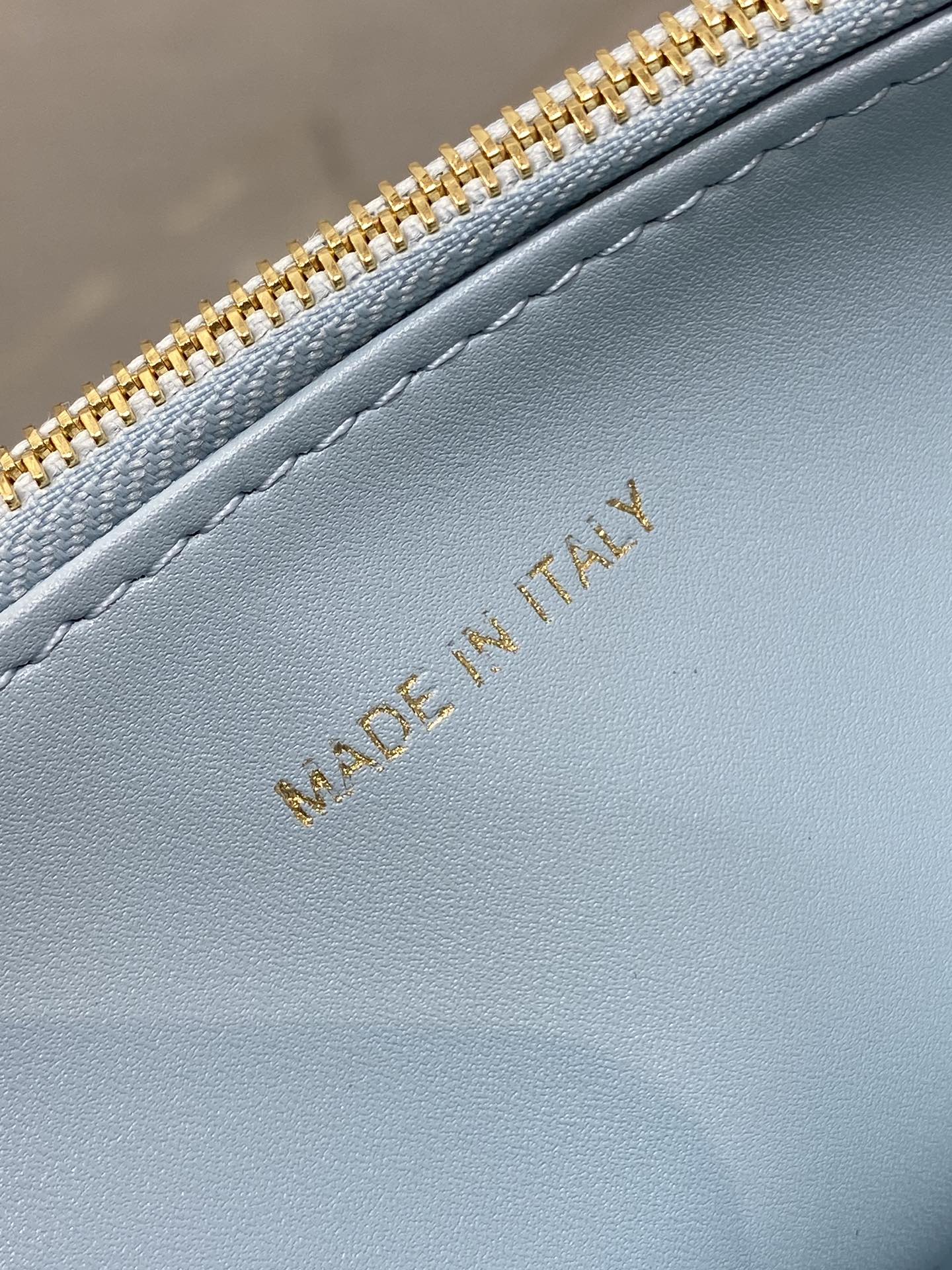 DIOR MISS CARO MINI BAG 17 IN BABY BLUE MACROCANNAGE LAMBSKIN